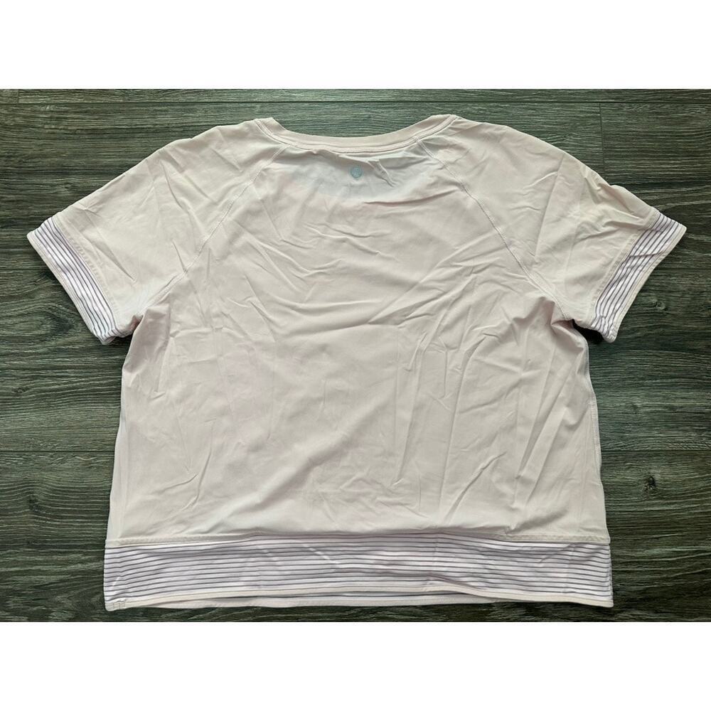 Lululemon Stripe In Stride Short Sleeve Pink - Picture 4 of 7